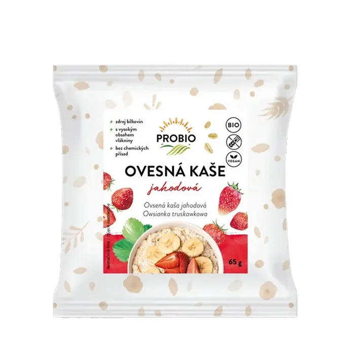 PROBIO Ovesná kaše jahodová bezlepková 65 g BIO